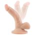 Dr. Skin 4 - Realistic Suction Cup Dildo with Balls - Natural (12cm)