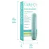 Gaia Eco M - eco-friendly vibrator (turquoise) - medium size
