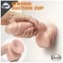blush Dr. Skin Glide self-lubricating realistic dildo with balls - 21.5 cm