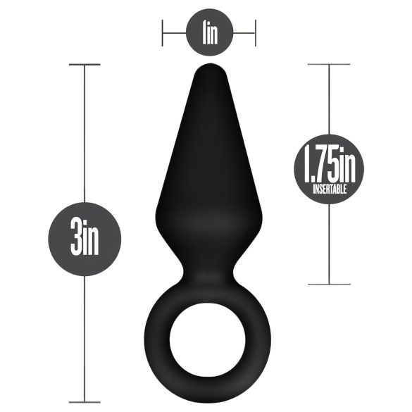 Anal Adventures Platinum S - Anal Plug (Black) - Small