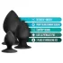 Anal Adventures Platinum Stout - Anal Plug Set - 3 Pieces (Black)