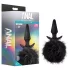 Anal Adventures Platinum - Bunny Tail Butt Plug (Black)
