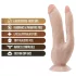 Dr. Skin 8 - Suction Cup Double Dildo (Natural)