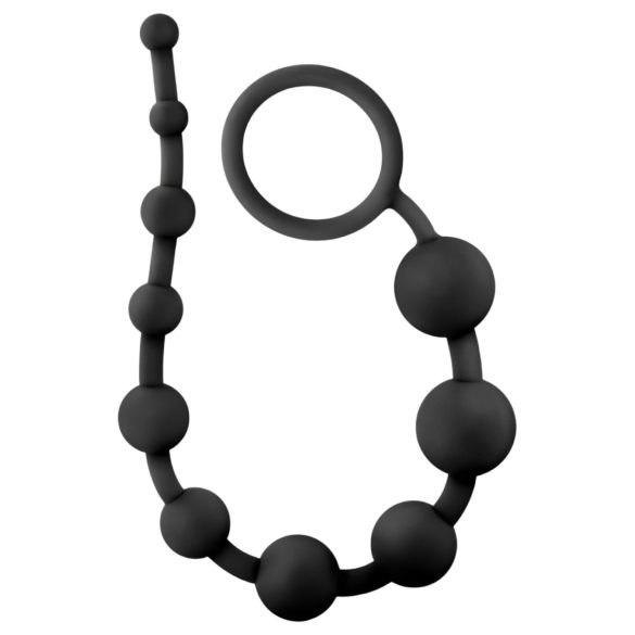Anal Adventures L – Beaded Black Anal Dildo
