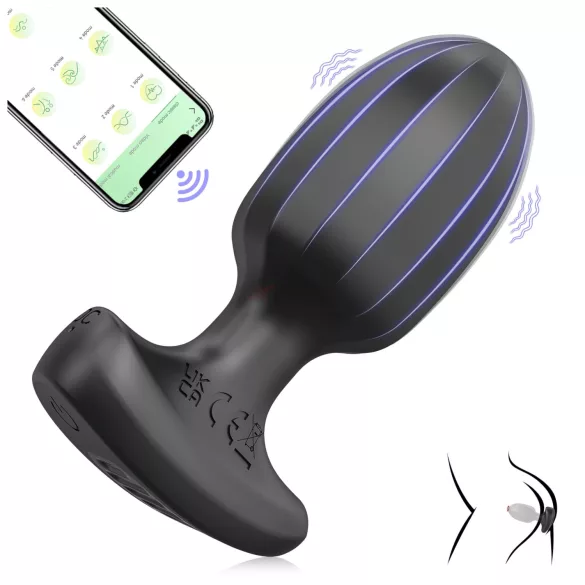 AlvUp - Smart Anal Vibrator (Black)