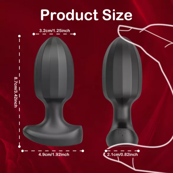 AlvUp - Smart Anal Vibrator (Black)