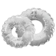 OXBALLS - Ribbed Penis Ring Set (Clear)