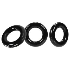 OXBALLS - Trio of Penis Rings (Black)