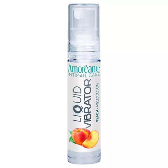 Amoréane - liquid vibrator stimulating lubricant, peach (10 ml)