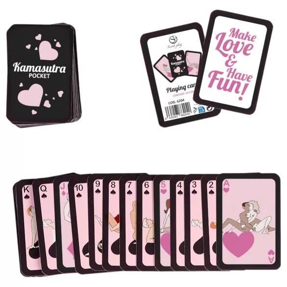 Secret Play Pocket Kamasutra - sex position card deck (54 cards)