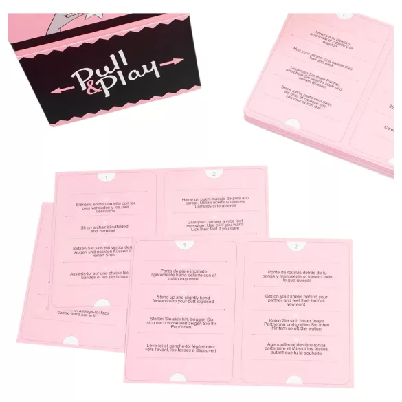 Secret Play Pull & Play - erotic card game for couples (50 cards) - in 7 languages