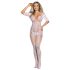 Subblime 951818 - Rosy Mesh Bodysuit - White - S-L