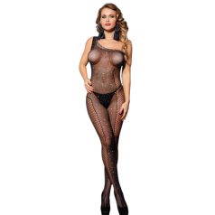   Subblime 952037 - Black Rhinestone Fishnet Bodysuit - Sizes S-L