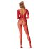 Subblime 952419 - Sparkling Rhinestone Jumpsuit - (Red) - XS-M