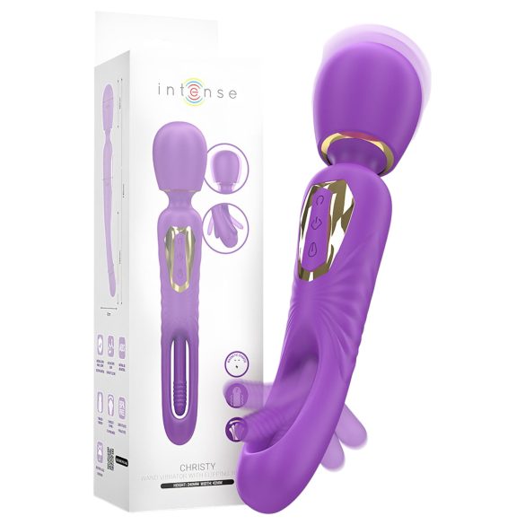 Intense Christy - Lively Tongue Massaging Vibrator (Purple)