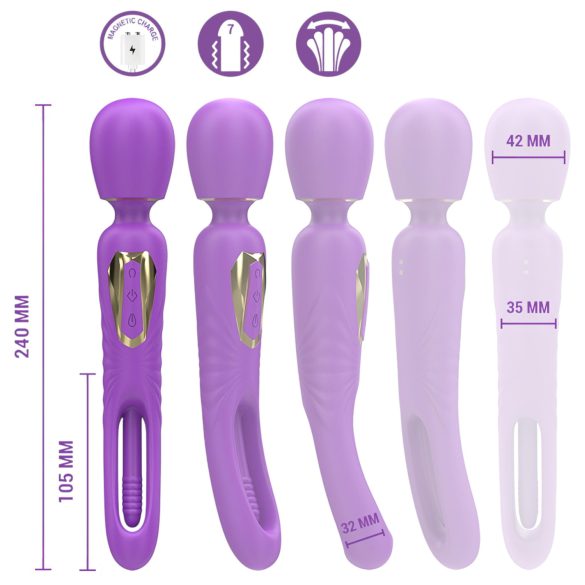 Intense Christy - Lively Tongue Massaging Vibrator (Purple)
