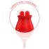 Intense Melanie - 2in1 Swirling Tongue Clitoral Vibrator (Red)