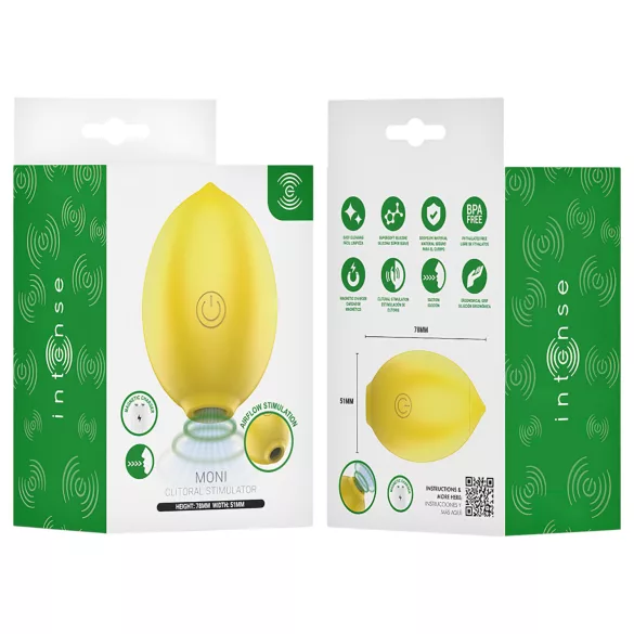 Intense Moni - air pulse clitoral stimulator (yellow)