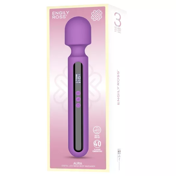 Engily Ross Aura - Rechargeable Digital Purple Massager Vibrator