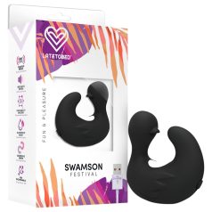 Latetobed - Duck Finger Vibrator (Black)