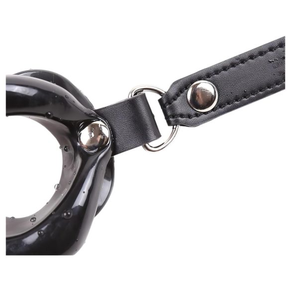 Latetobed - Lip-Shaped Silicone Gag (Black)