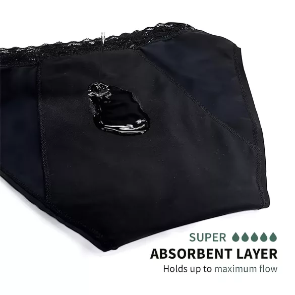 Adalet Natura Super - Period Panties (Black) - M