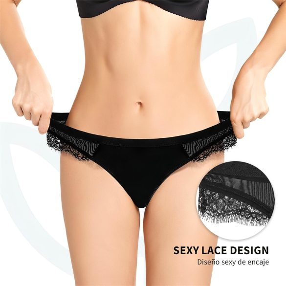 Adalet Flora Normal - Menstrual Panty (Black) - XL