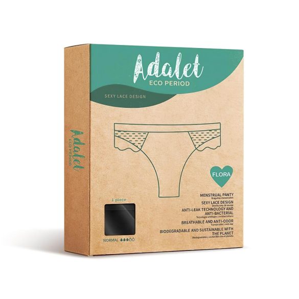 Adalet Flora Normal - Menstrual Panty (Black) - XL