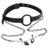 INTOYOU - Mouth Gag with Nipple Clamps (Black)