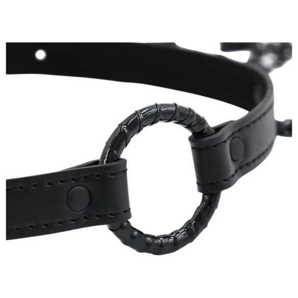 INTOYOU - Mouth Gag with Nipple Clamps (Black)