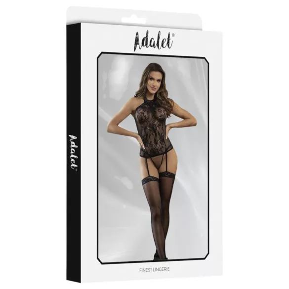 Adalet Nicole - Lace Mesh Set - Black