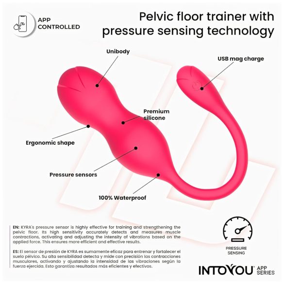 INTOYOU Kyra Pelvic - Smart Vibrating Kegel Duo (Pink)