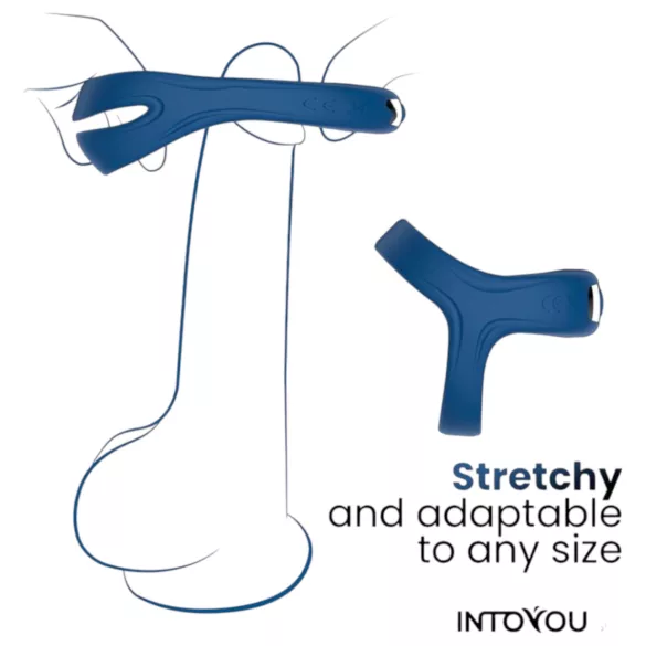 INTOYOU - Smart Vibrating Blue Ring for Him