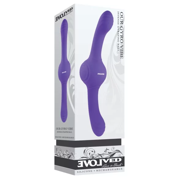 Evolved Dual Gyro Vibe - Rechargeable Vibrating Toy (Purple)