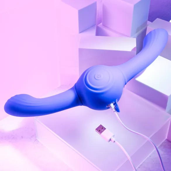 Evolved Dual Gyro Vibe - Rechargeable Vibrating Toy (Purple)