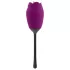 Playboy - Waterproof Rechargeable Rose Vibrator with Tongue (Purple)