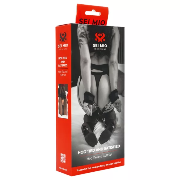 Sei Mio - Black Ankle & Wrist Cuffs