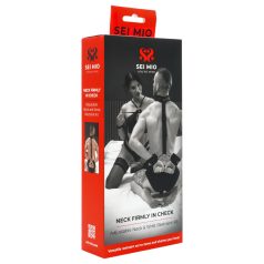   Sei Mio - Hands-Back Restraints Set with Cuffs & Collar (Black)
