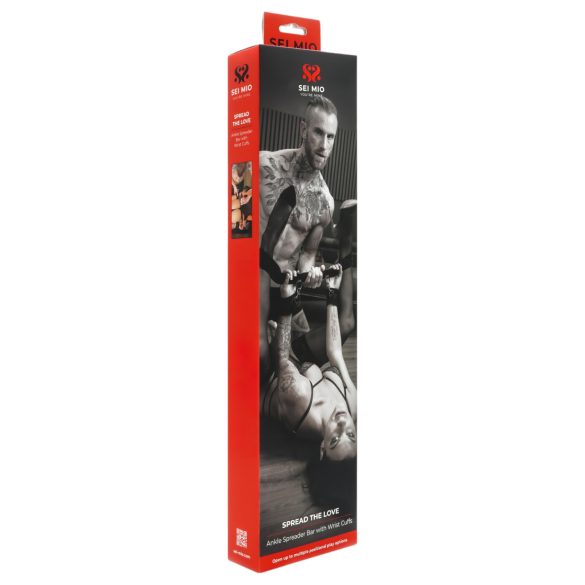 Sei Mio - Spreader Bar with Cuffs (Black)