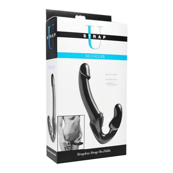 Strap U Revolver - Wearable Dildo Without Harness (Black)