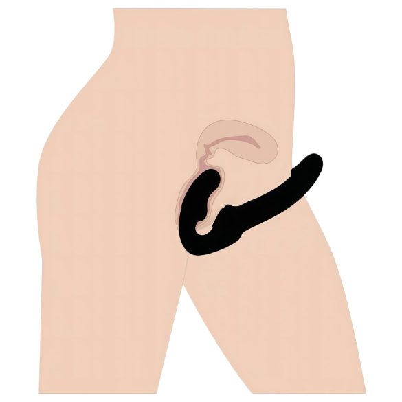 Strap U Revolver - Wearable Dildo Without Harness (Black)