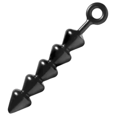 XR Brands - Spades - beaded anal dildo (black)