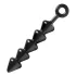 XR Brands - Spades - beaded anal dildo (black)