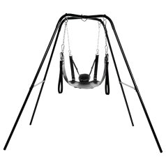 XR Brands - Black Sex Sling with Stand
