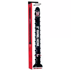 Hosed Swirl Tchick Anal Snake 18 - Black Anal Dildo
