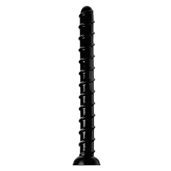 Hosed Swirl Tchick Anal Snake 18 - Black Anal Dildo