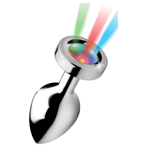 Booty Sparks - Illuminating Anal Plug - Medium (Silver)