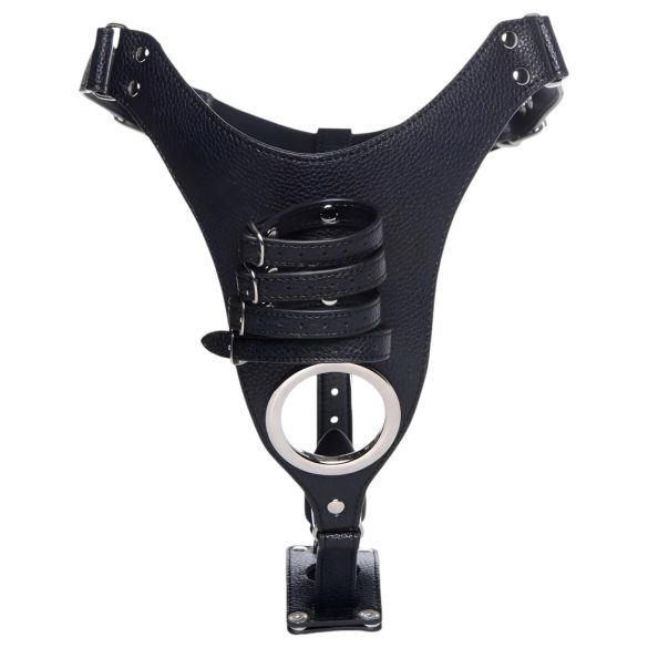 Strict - Male Chastity Belt with Anal Plug (Black)