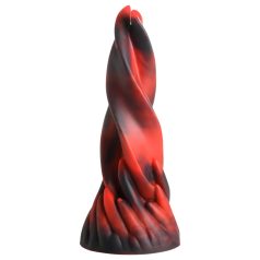   Creature Cocks Hell Kiss - Twisted Silicone Dildo - 19cm (Red)