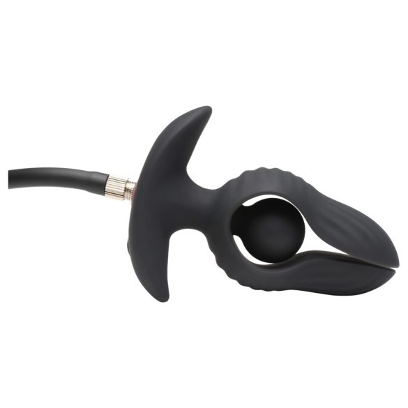 XR Brands - Inflatable Vibrating Anal Plug (Black)